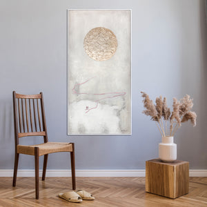 Abstraktit modernit taidekuvat, suuret kehykset "Tie Aurinkoon"