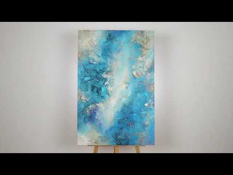 Acrylbilder abstrakt modern "Pazifik" 120x80cm