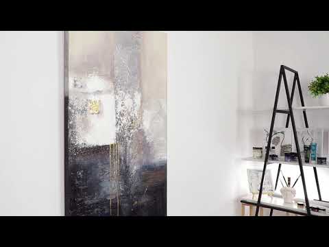 Handgemalte abstrakte bilder leinwand "Fragmente"