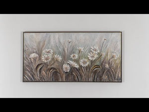 Acryl Gemälde "Gänseblümchen" Acrylbilder Blumen Modern mit Rahmen