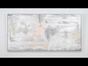 Abstrakte Moderne Kunst auf Leinwand "Goldenes Schleife"