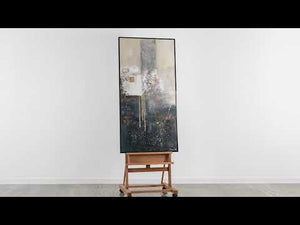 Seinänkoriste Wohnzimmer "Fragmentit" mit Kehys abstrakti taulu