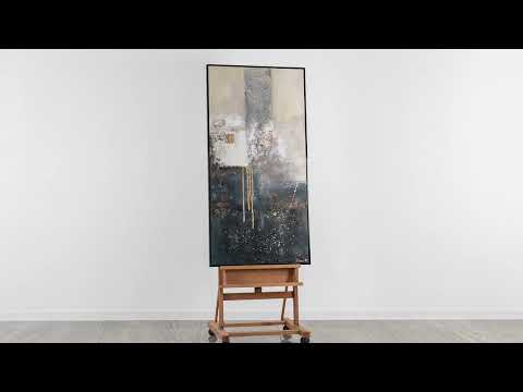 Seinänkoriste Wohnzimmer "Fragmentit" mit Kehys abstrakti taulu