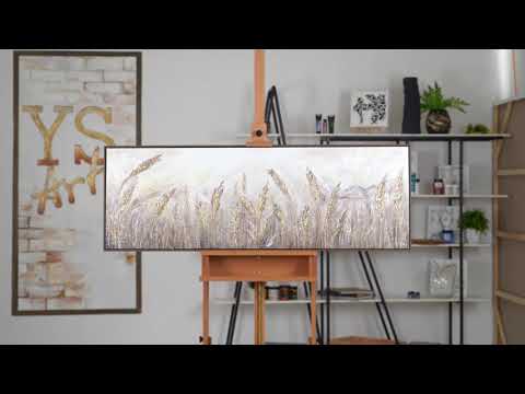 Abstraktit Modernit Akryylikuvat Kehyksillä "Hämärä" 150x50cm