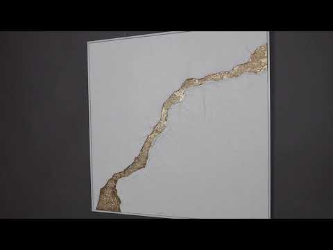 Gemälde handgemalt original mit Rahmen „Die Flut“ Leinwand malerei Deko Wand Wohnzimmer