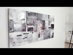 Acrylfarben Bild "Courage" moderne Wanddeko mit Rahmen
