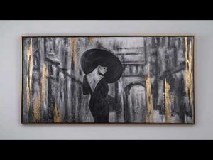 Käsinmaalatut Moderni Akryyli Kuva "Filminauha"