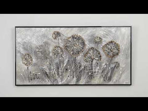 Blumen Bild modern mit Rahmen "Frühlingsblumen"