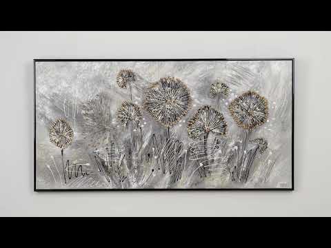 Blumen Bild modern mit Rahmen "Frühlingsblumen"