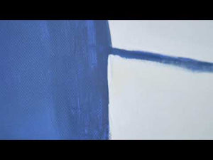 Gemälde „Sandy“ – Strukturierte Kunst auf Leinwand in Blau Grau