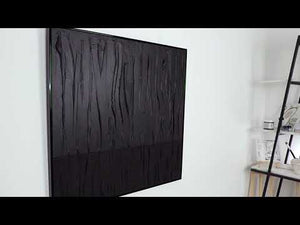 Acrylbilder abstrakt handgemalt, wanddekoration home "Schwarzer Samt" 90x90cm