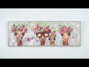 Akryylikankaat "Kirahvi" Kehyksen kanssa Taidetta eläin taulut