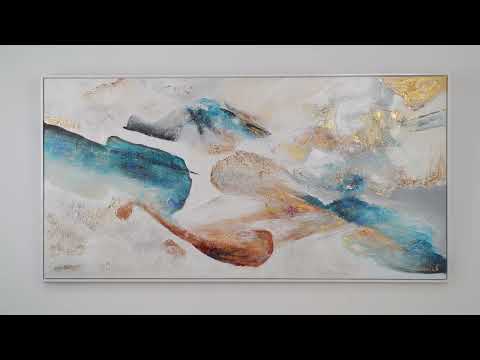 Abstrakti taide kuvat käsinmaalattu "Smaragdi"