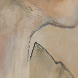 Nahaufnahme des Pinselstrichs im Porträt Gemälde