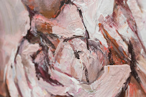 Blumenbilder acryl auf leinwand "Pfingstrosen Strauß"